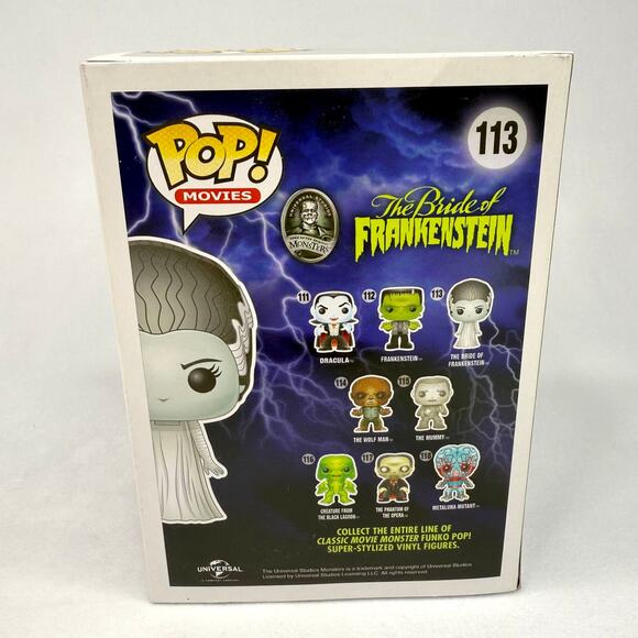 Funko Pop Monsters The Bride of Frankenstein 113 - Picture 4 of 6